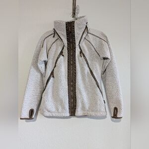 Kühl Sherpa Fuzzy Warm Zip Front Jacket Top size small